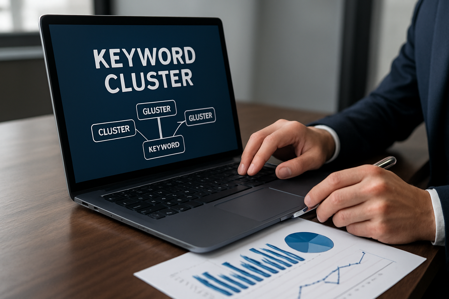 Illustration for Case Study Snapshot: From Invisible to Entity Leader with SEOPro AI related to ai driven keyword clustering