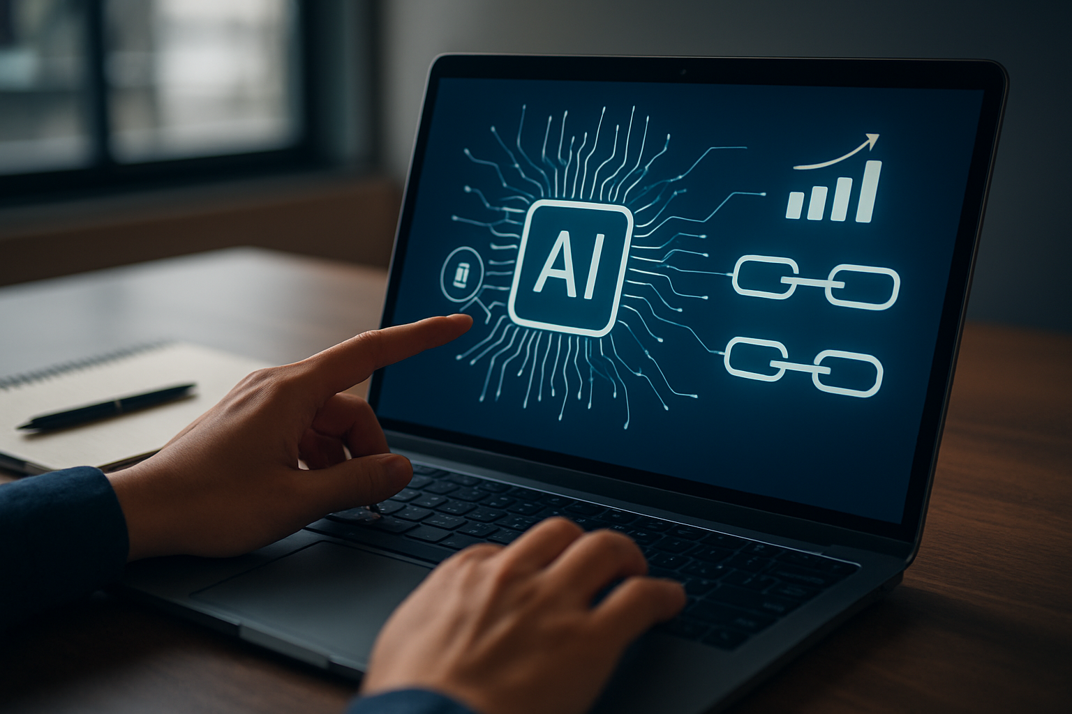 Illustration for Semantic Optimization and Internal Linking With AI (Artificial Intelligence) related to ai assisted on page optimization for eeat signals