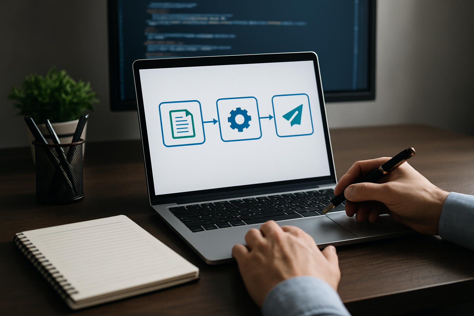 Illustration for Automation Hacks: From Draft to Distribution With LLM Workflows related to ai serp optimization