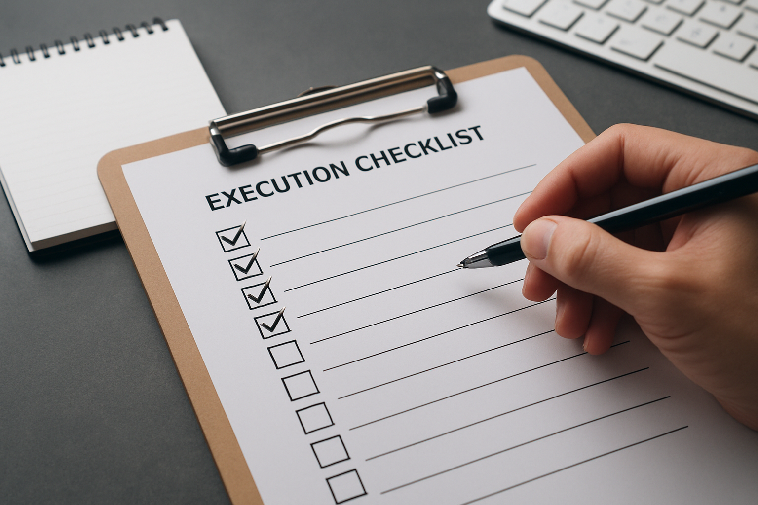 Illustration for Execution checklist related to content auditing checklists
