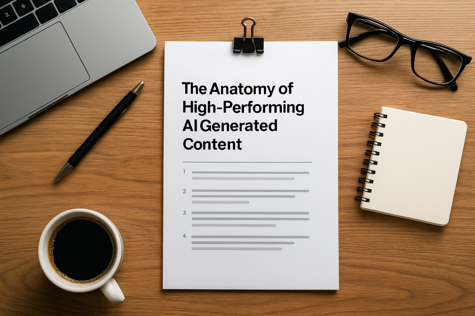 Illustration for The Anatomy of High-Performing ai generated content briefs related to ai generated content briefs
