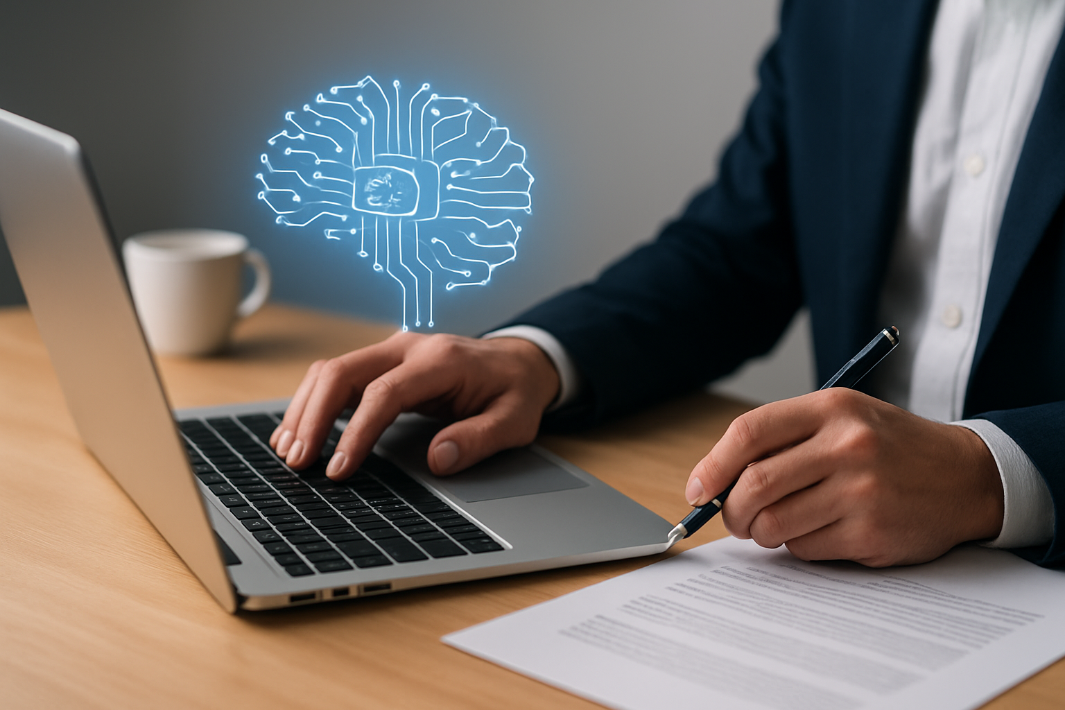 Illustration for Step 4: Create High-Trust Briefs and Drafts With the AI Blog Writer related to AI content automation