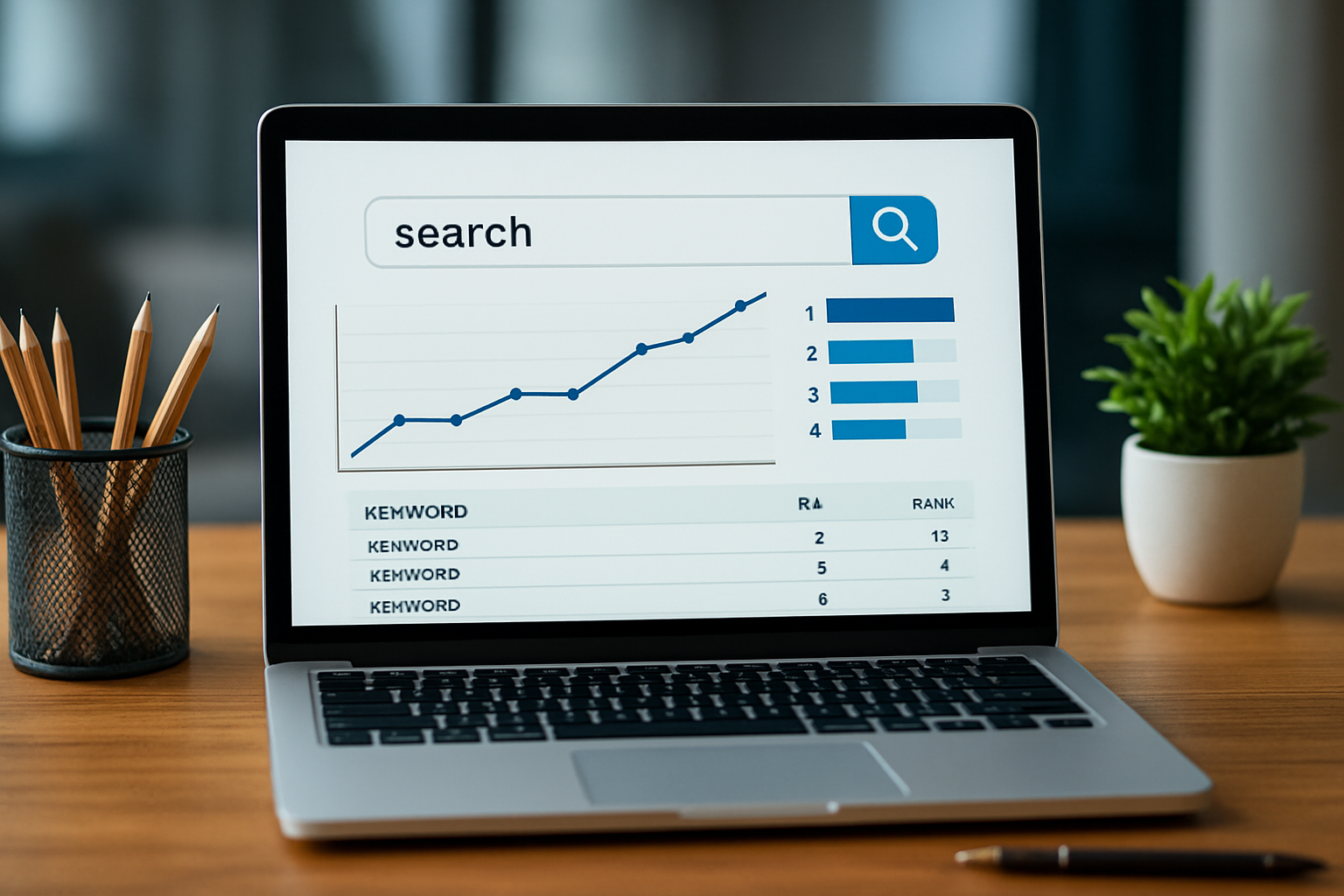 Illustration for Metrics That Matter for Compounding Growth related to search engine keywords ranking