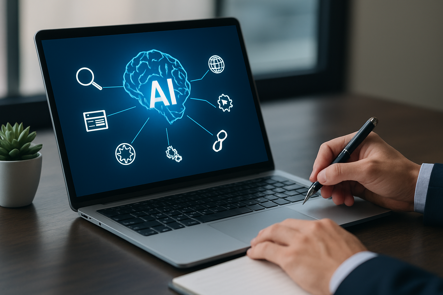 Illustration for Advanced AI Techniques with SEOPro AI related to how to optimize internal linking with ai tools