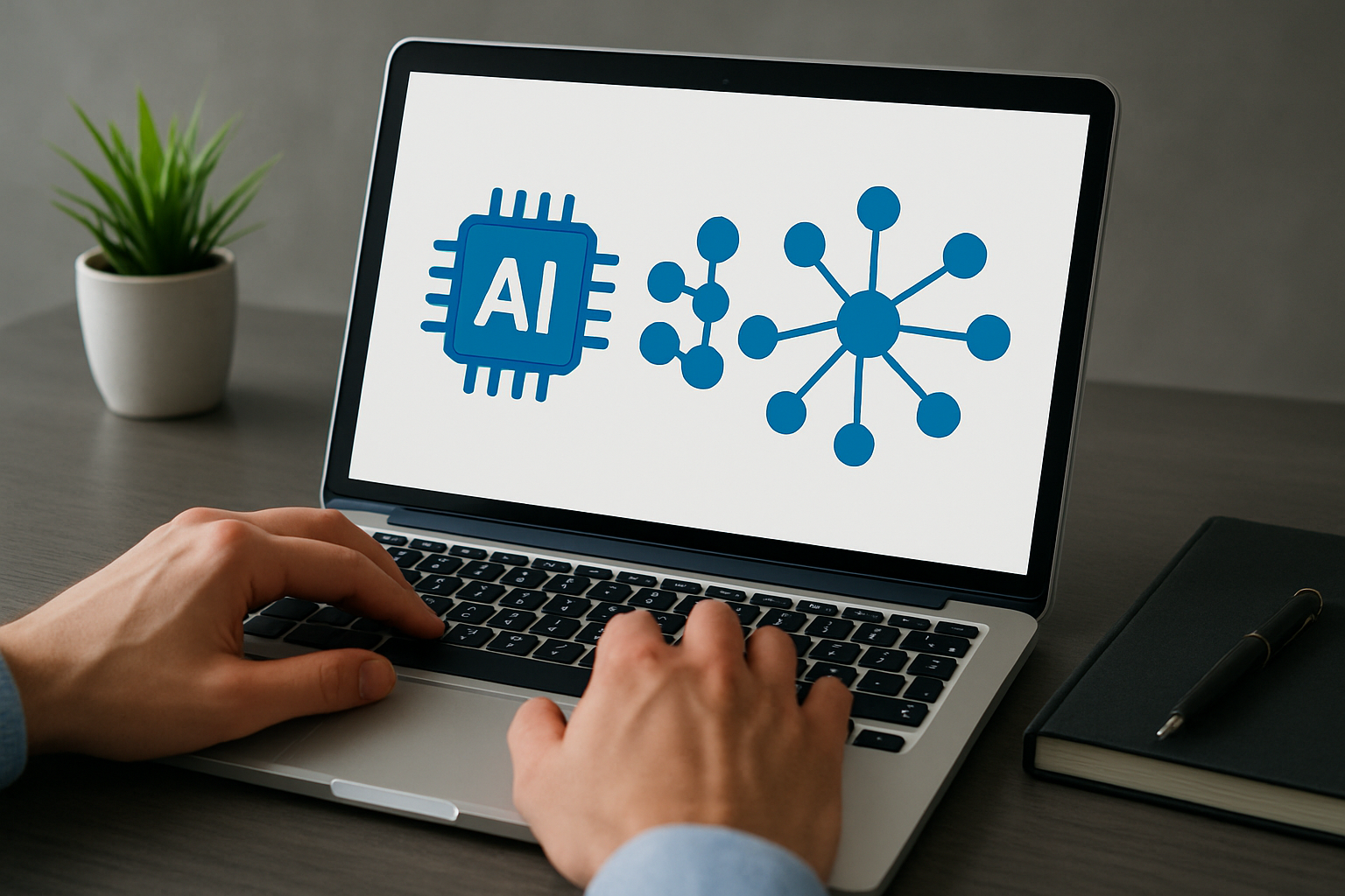 Illustration for #5 Automate topic clustering and internal linking with ai Inside Your CMS (content management system) related to topic clustering and internal linking with ai