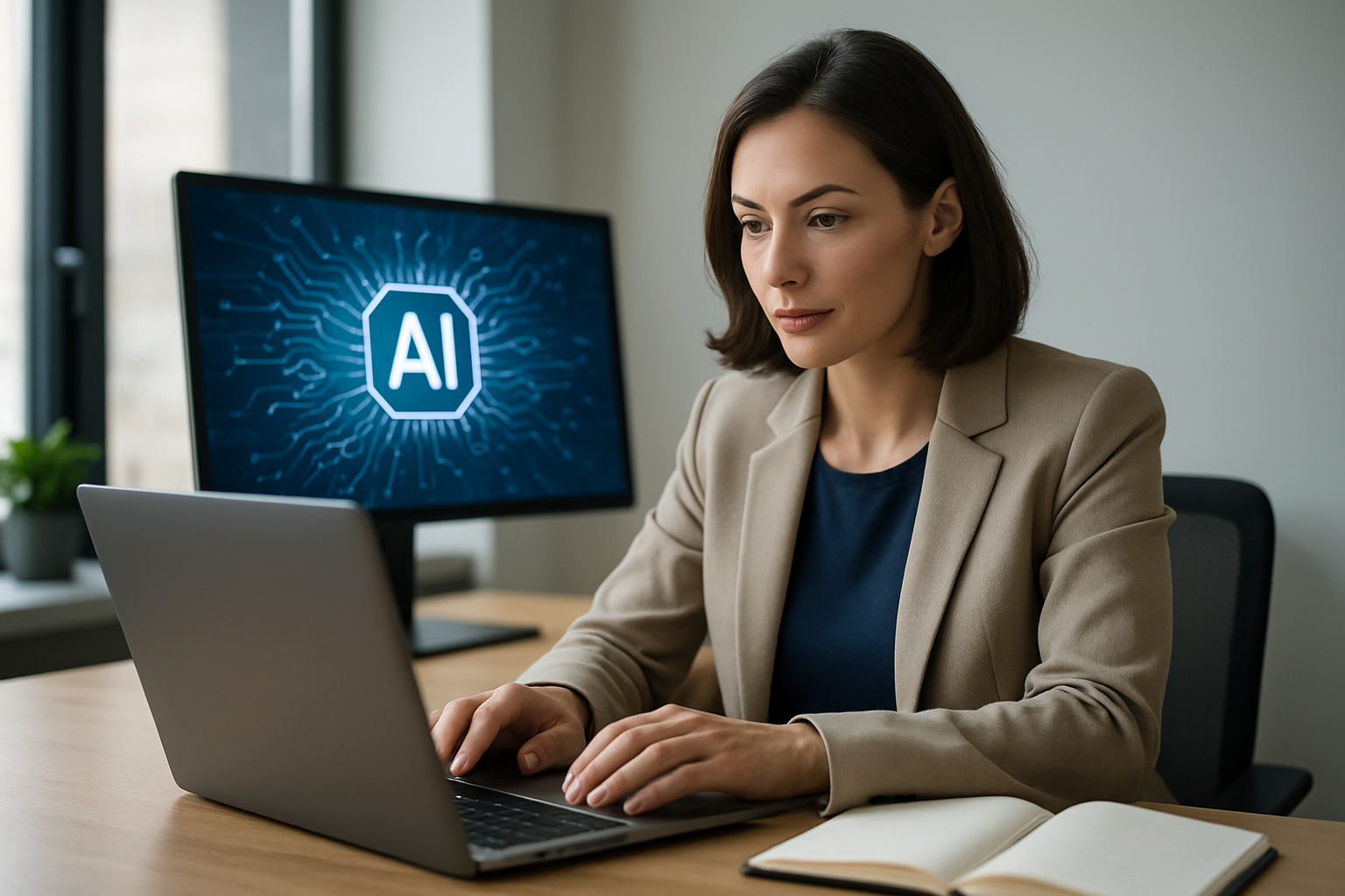 Illustration for How does an AI-first approach actually work day to day? related to scalable organic traffic growth with an AI-first SEO platform