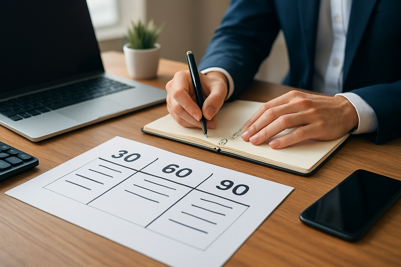 Illustration for Action Plan: Your 30-60-90 Day Roadmap related to search engine rank keyword