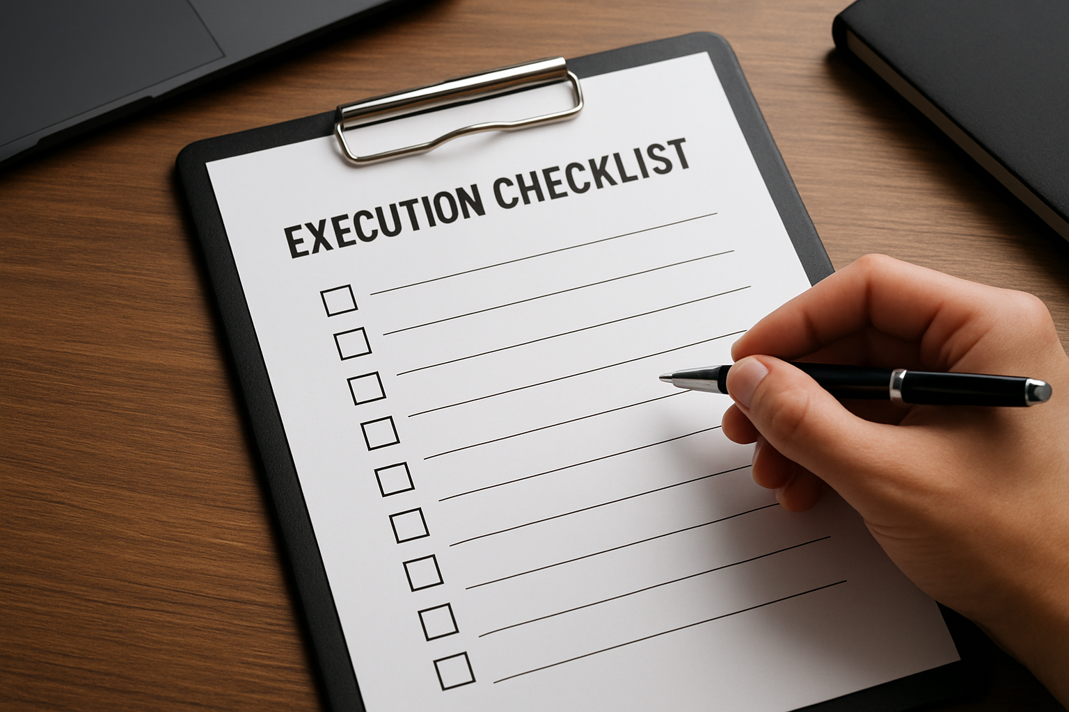 Illustration for Execution Checklist related to semantic content optimization checklists