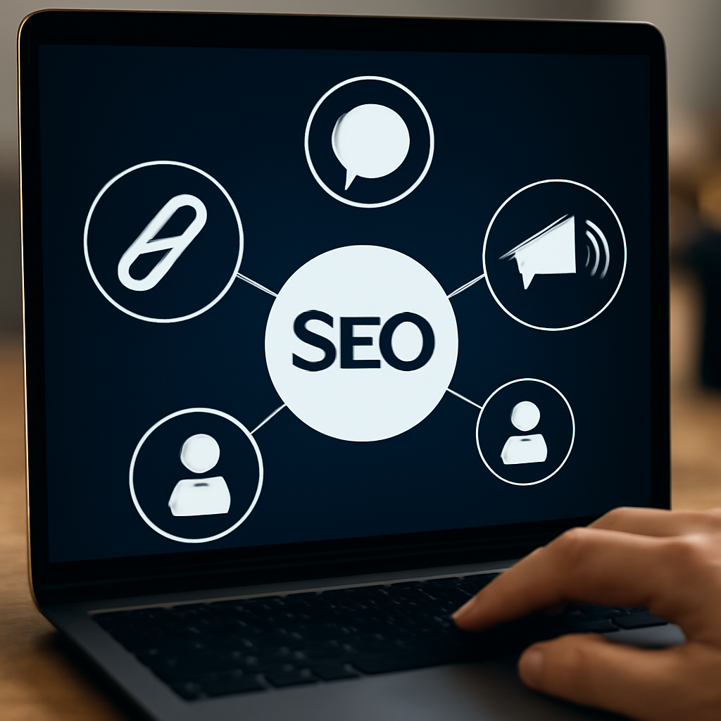 Illustration for Authority Building: Links, Mentions, and Brand Signals related to seo search optimization