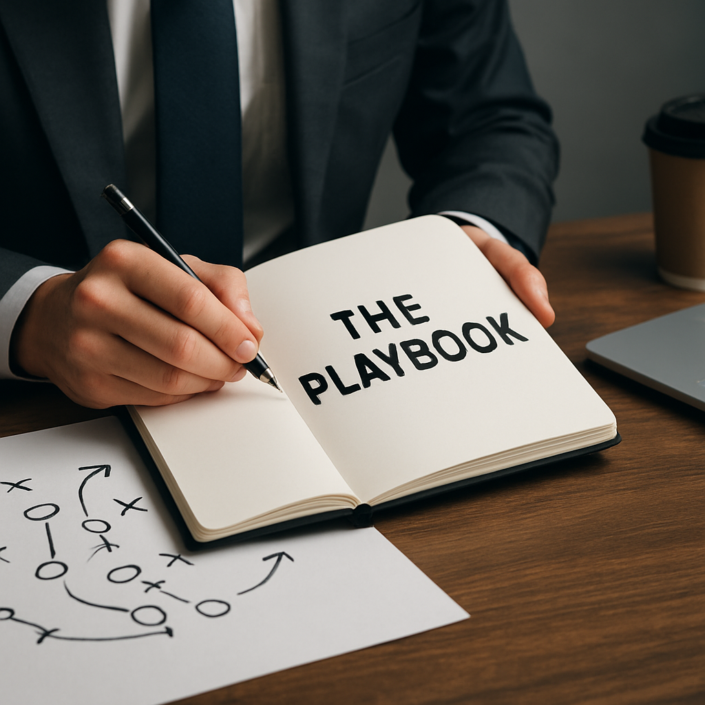 Illustration for The Playbook: Strategy to Execution in Eight Practical Steps related to hidden prompt integration for brand awareness